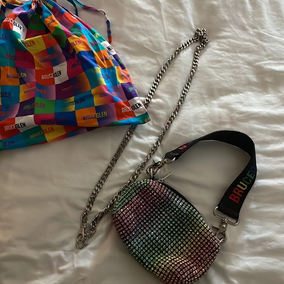 Bruce Glen Crystal multicolor encrusted pouchette - Picture 2 of 4